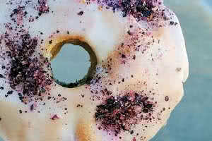 Organic Blueberry Cake Donut