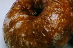 Hot Caramel Apple Cider Donut