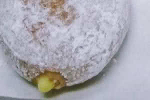 Powdered Lemon Filled Donut