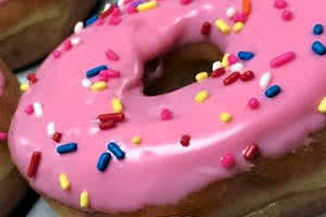 Home Pink Sprinkles Donut