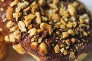 Chocolate Peanut Vegan Donut