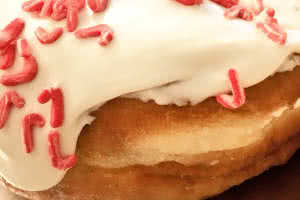 Marshmallow Glaze Sprinkled Donut