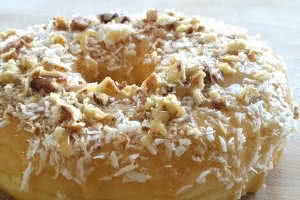 Coconut Caramel Pecan Donut