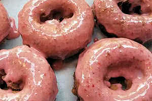 Strawberry Icing Donut