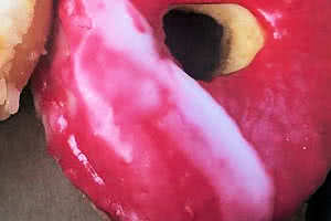 Lemon Raspberry Donut