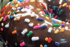 Chocolate Glazed Sprinkle Donut